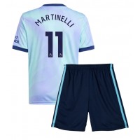 Camisa de time de futebol Arsenal Gabriel Martinelli #11 Replicas 3º Equipamento Infantil 2024-25 Manga Curta (+ Calças curtas)